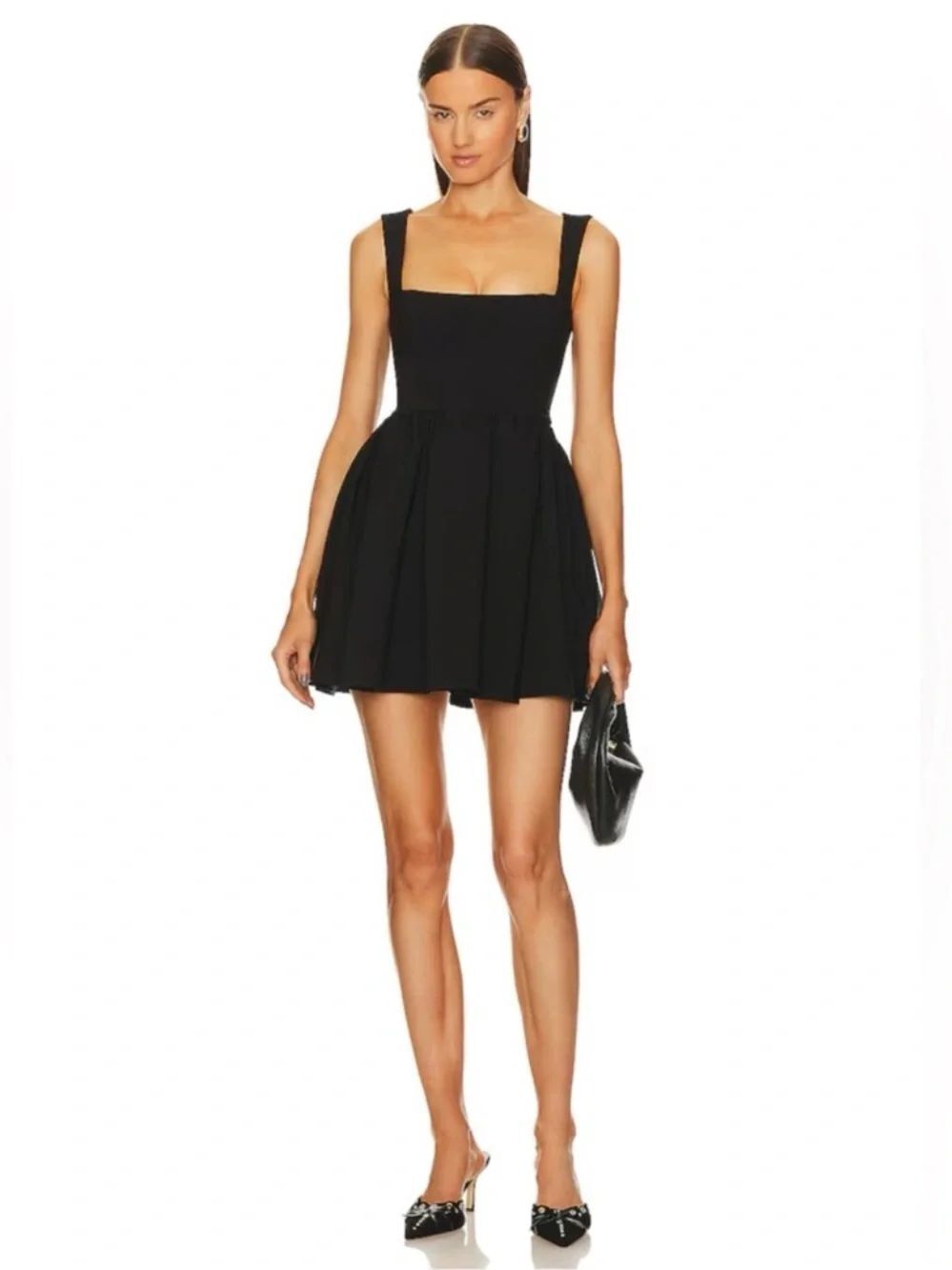 LPA Giovanna Mini Black Dress Size S - Picture 7 of 11